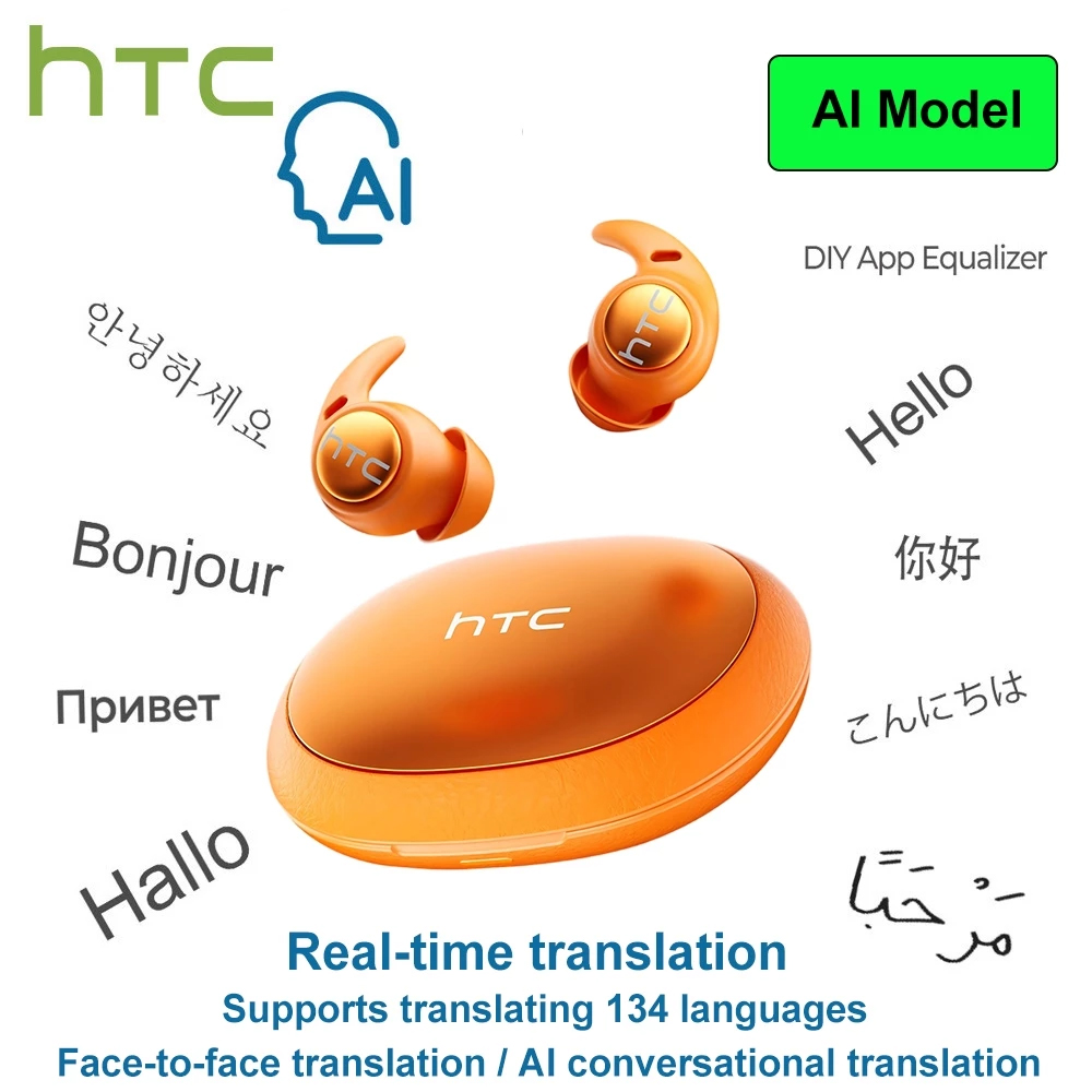Sleep Mask Headphones Bluetooth - หูฟัง HTC NE76 สำหรับการนอนหลับ หูฟังบลูทูธพร้อมระบบแปลภาษา AI