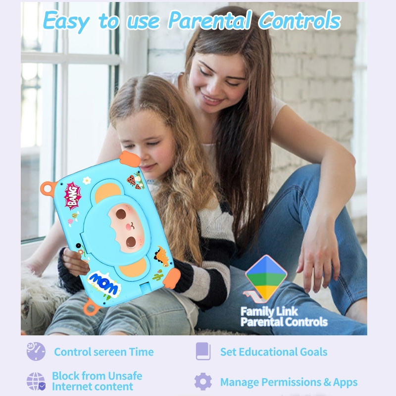 Tablets - แท็บเล็ตสำหรับเด็ก หน้าจอขนาด 7 นิ้ว เครื่องเรียนรู้ ของเล่นเสริมพัฒนาการสำหรับเด็กเล็ก
