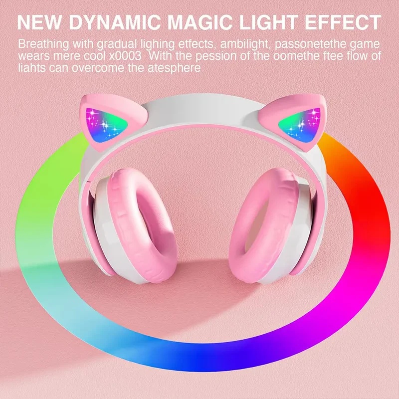 หูฟังบลูทูธไร้สาย T28, หูฟังแบ - Cat Ear Bluetooth Headset Led บทวิจารณ์และราคา