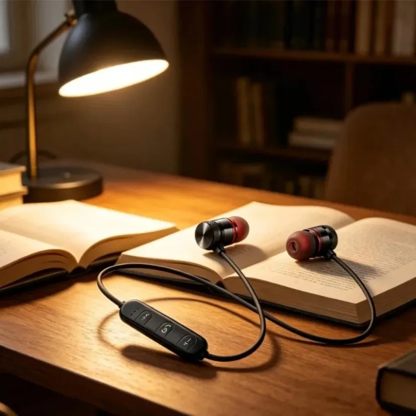 หูฟังบลูทูธแบบคล้องคอ ชนิดอินเ - Magnetic Neckband Sports Earphones บทวิจารณ์และราคา