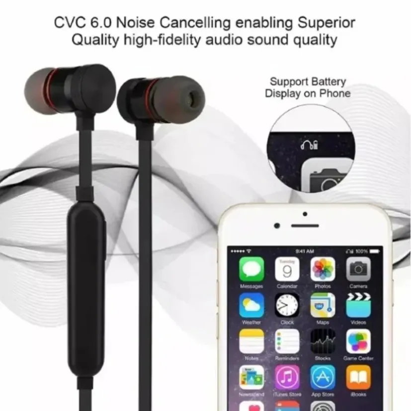 หูฟังบลูทูธแบบคล้องคอ ชนิดอินเ - Magnetic Neckband Sports Earphones บทวิจารณ์และราคา