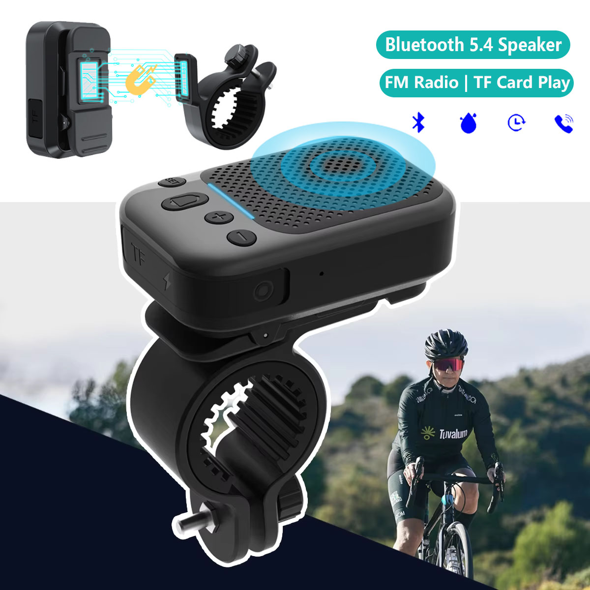 ลำโพงบลูทูธไร้สายแบบพกพาสำหรับ - Portable Bluetooth Speaker Waterproof Ipx7 บทวิจารณ์และราคา