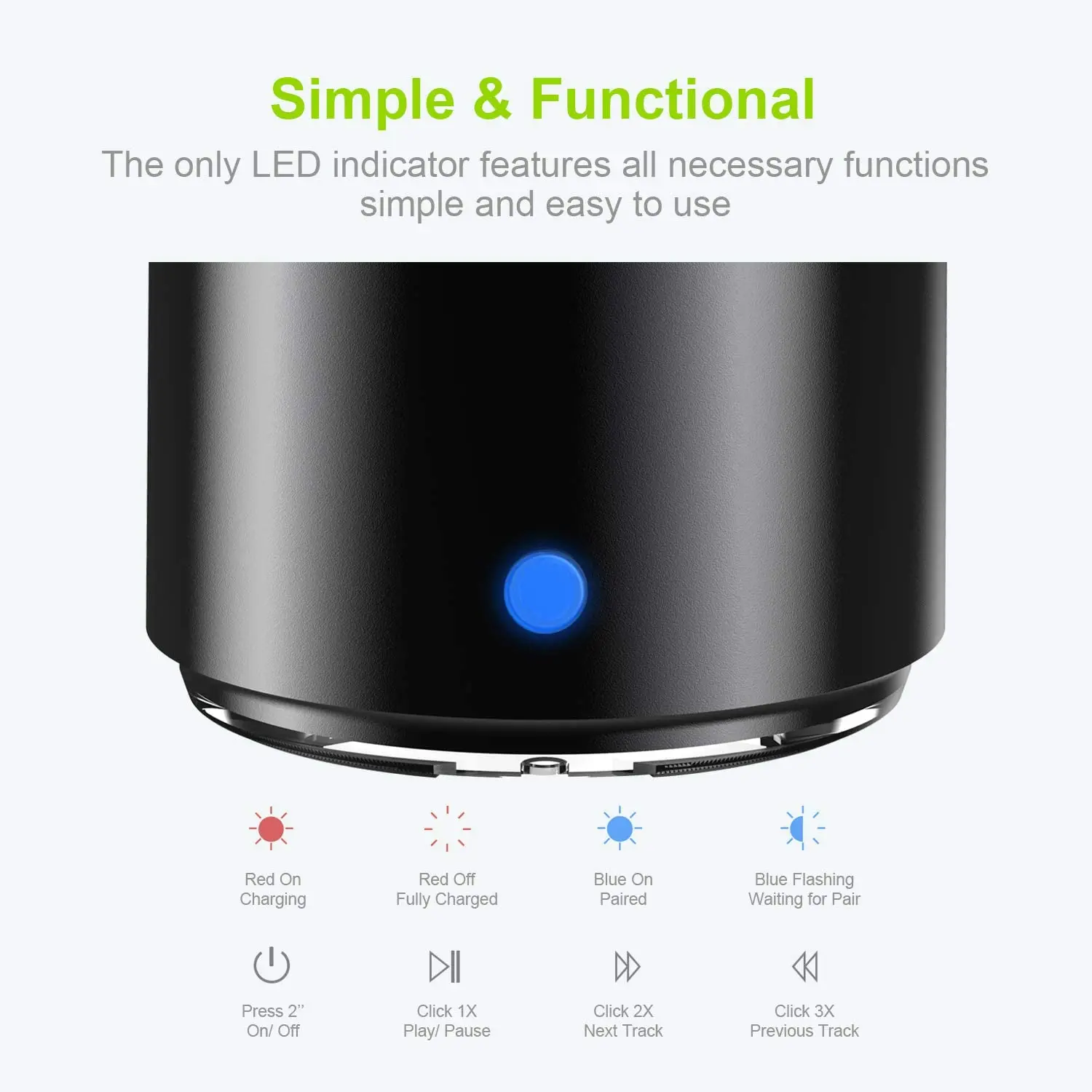EWA A106 Pro ลําโพงมินิบลูทูธพ - Portable Bluetooth Speaker Waterproof Ipx7 บทวิจารณ์และราคา