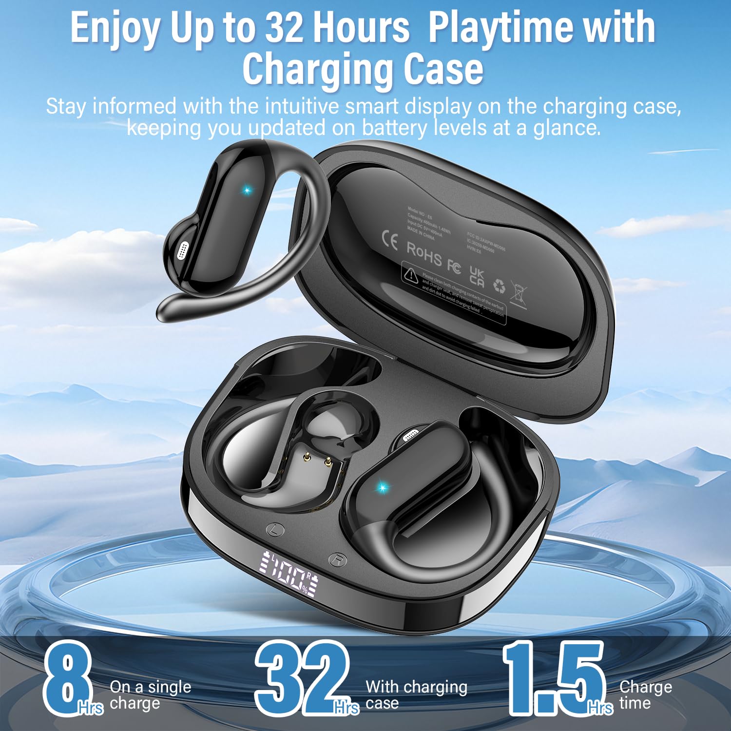 2026 หูฟังแบบเปิดหูบลูทูธ 5.4  - Type C Wired Earphones With Mic บทวิจารณ์และราคา