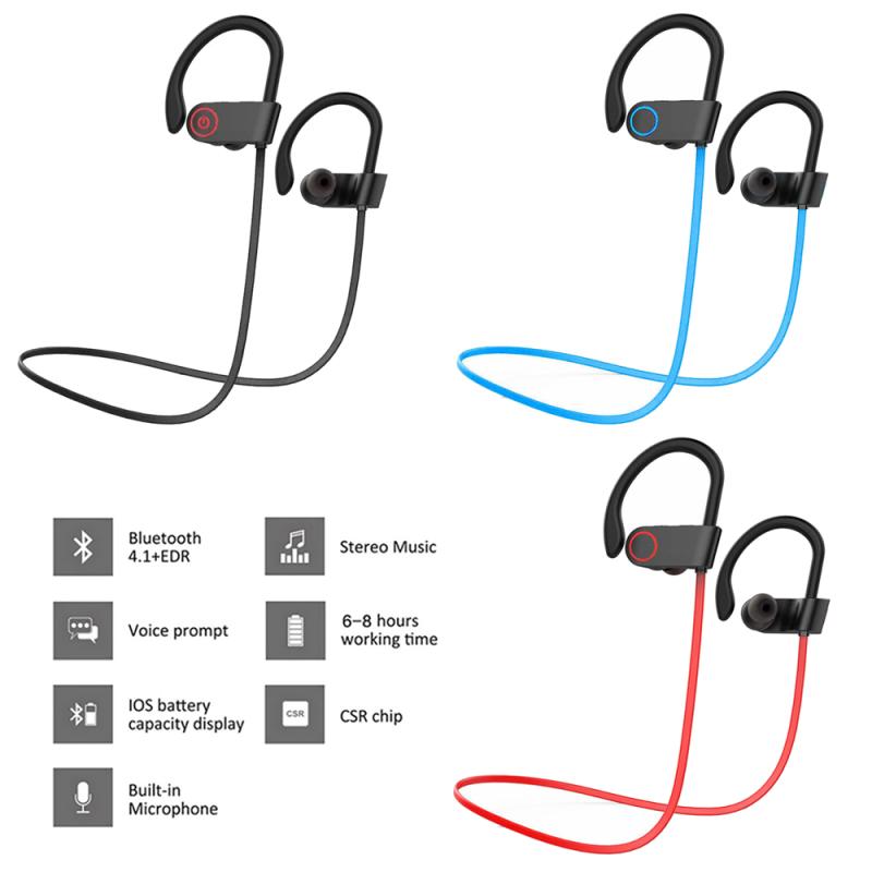 บลูทูธหูฟังไร้สายใหม่5.0ที่อุด - Magnetic Neckband Sports Earphones บทวิจารณ์และราคา