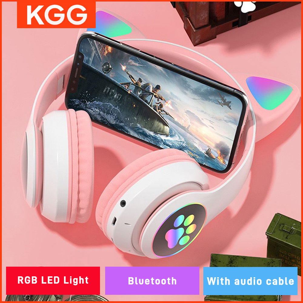 หูฟังหูแมวแสงแฟลชไร้สายพร้อมไม - Cat Ear Bluetooth Headset Led บทวิจารณ์และราคา