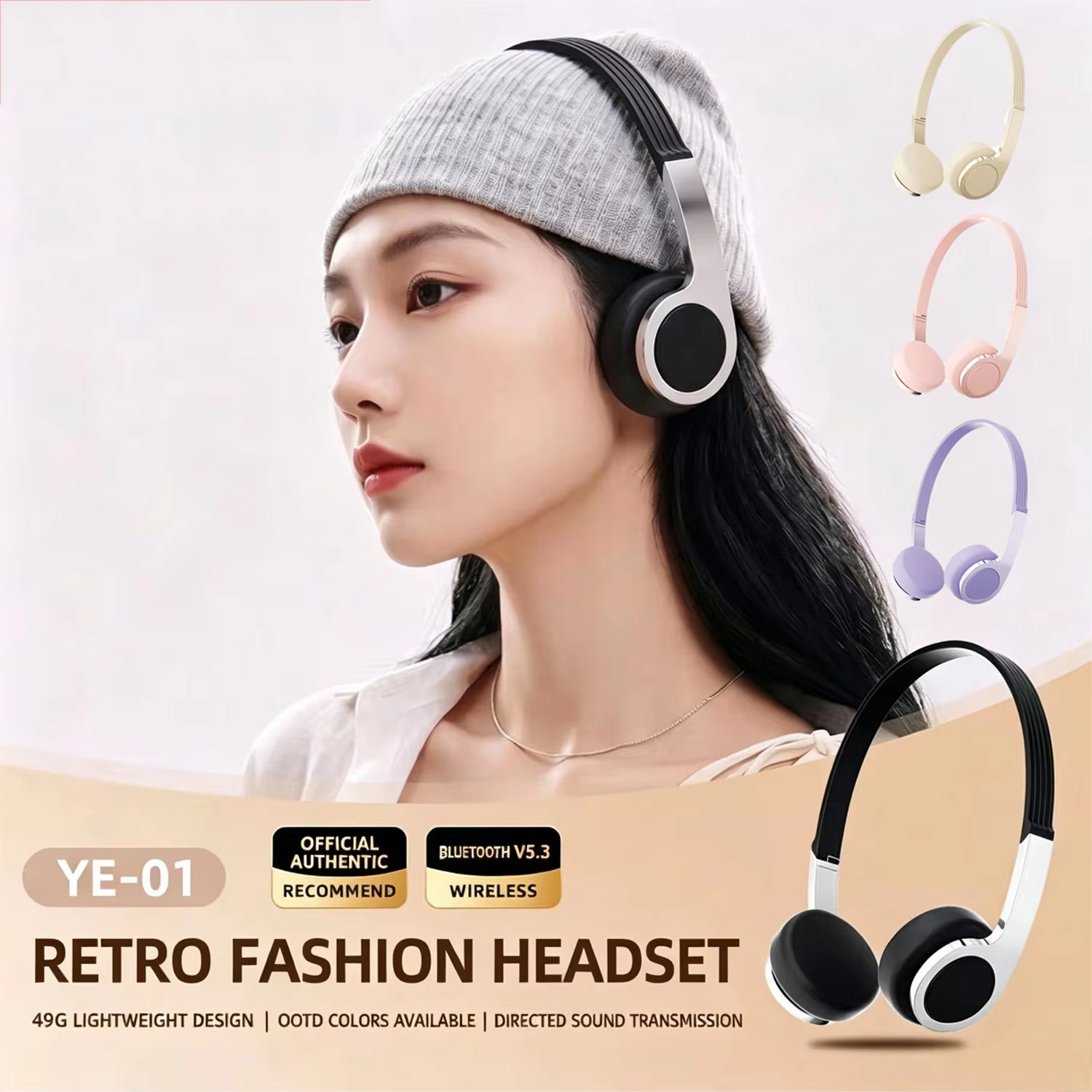 หูฟังบลูทูธแบบครอบหูขนาดกะทัดร - Anc Wireless Over Ear Headphones บทวิจารณ์และราคา